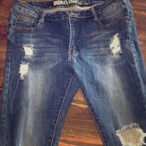 Distressed skinny jeans Machine brand size 32
